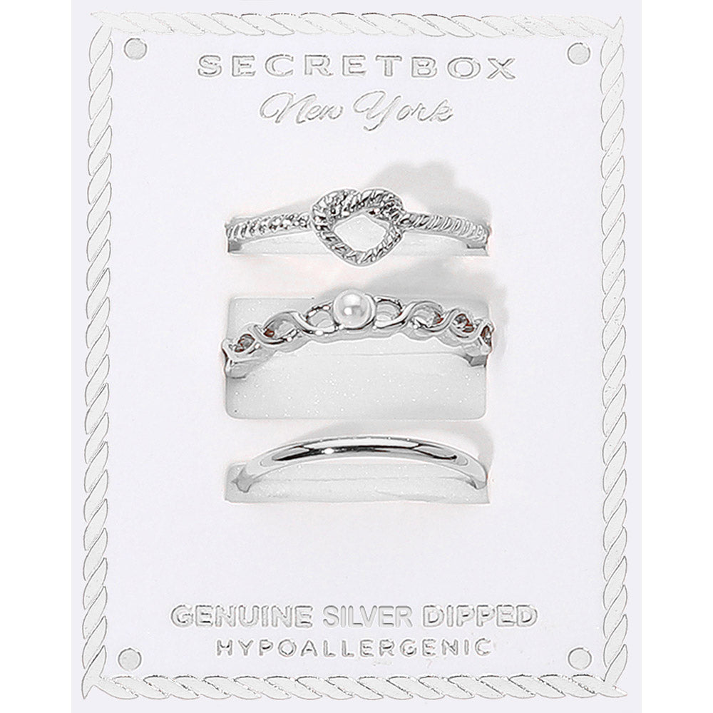 Tied Ring Stack by Secret Box