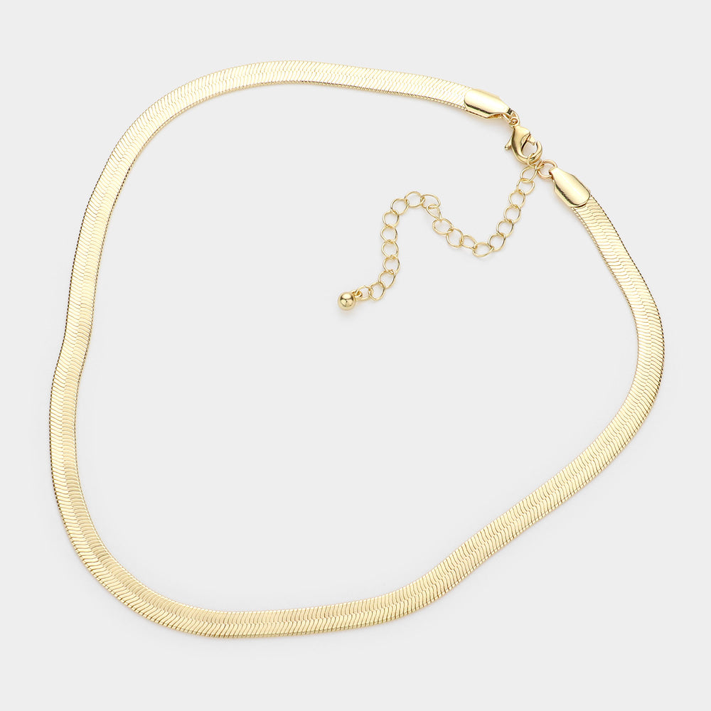 Flat Links Necklace