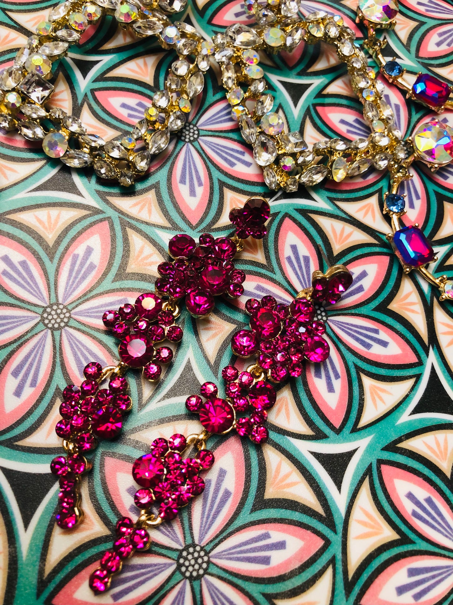 Pink Glimmer Earring