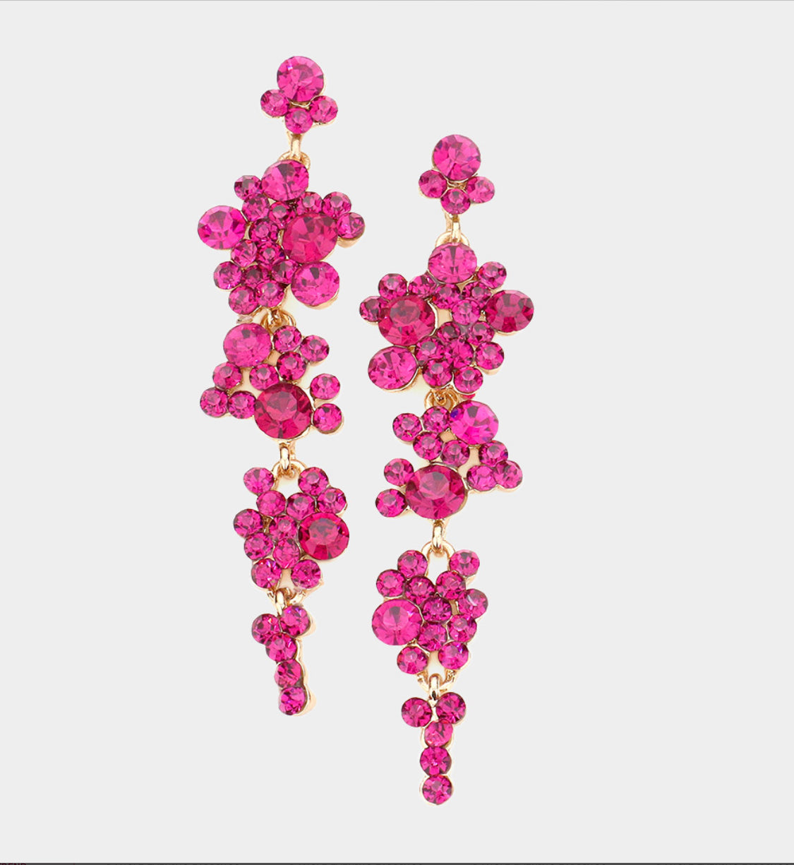 Pink Glimmer Earring